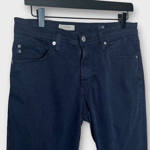 AG Adriano Goldschmied the protege straight leg navy pants chinos size 30 x 29 - Picture 3 of 8